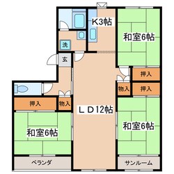 グリーンヒルマンションの物件間取画像